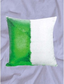 Pernă cu paiete reversibile personalizată verde Pernă cu paiete reversibile personalizată verde