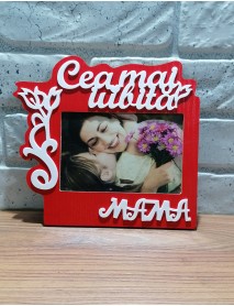 Ramă foto personalizată - Cea mai iubită mamă Ramă foto personalizată - Cea mai iubită mamă