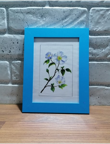 Ramă foto personalizată albastră 13x18cm