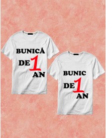 Set 2 tricouri - Bunici de un an