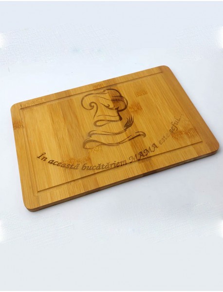 Tocator din lemn de bambus personalizat -chef mama Tocator din lemn de bambus personalizat -chef mama