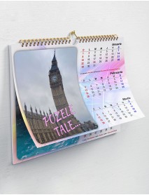Calendar personalizat cu poze A4