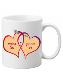 Cană cu două inimi Cană cu două inimi
