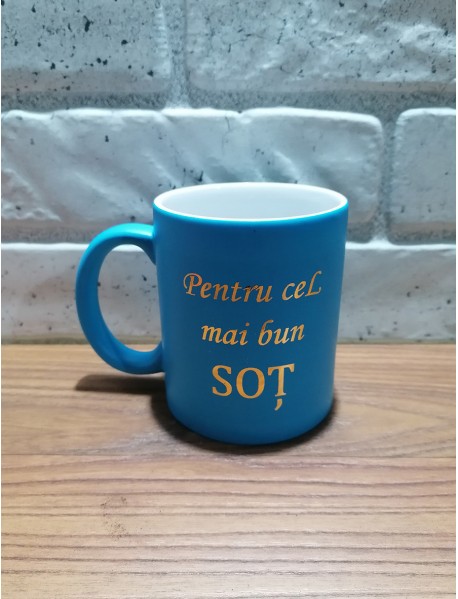 Cană - Pentru cel mai bun soț cu scris auriu Cană - Pentru cel mai bun soț cu scris auriu
