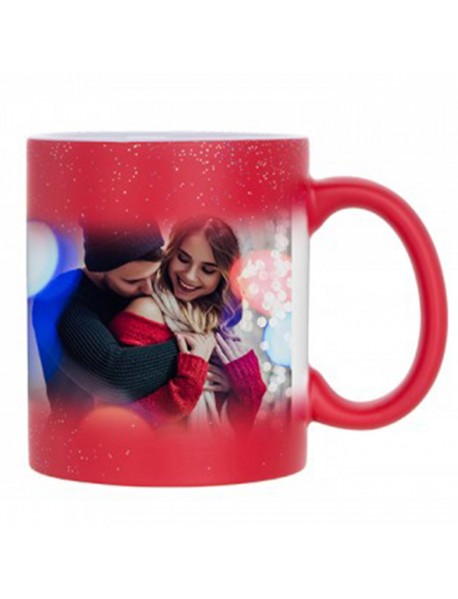 Cană personalizată termosensibilă roșie Starsky 
