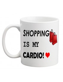 Cană - Shopping is my cardio