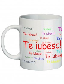Cană - Te iubesc multicolor