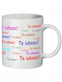 Cană - Te iubesc multicolor