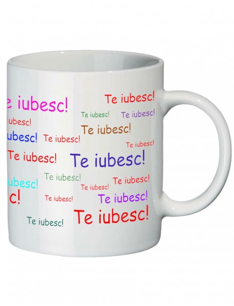 Cană - Te iubesc multicolor Cană - Te iubesc multicolor