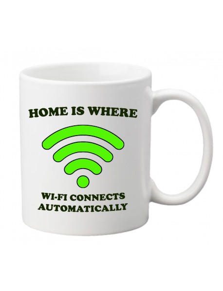 cană - Home is where wi-fi connects
