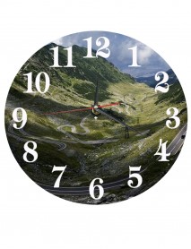 Ceas personalizat din sticla rotund 20cm