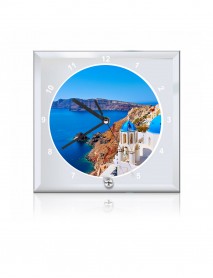 Ceas personalizat din sticlă pătrat 20cm