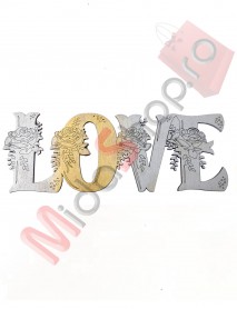 Ornament lemn de perete ”LOVE ”mid-34