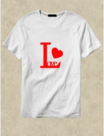 Tricou personalizat alb - Love