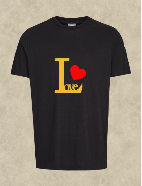 Tricou personalizat negru Love