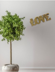 Ornament lemn de perete  ” LOVE ” mid 32