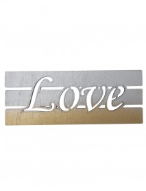 Ornament lemn de perete ”LOVE” mid-35