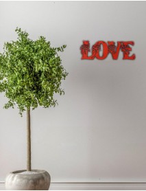 Ornament lemn de perete ” LOVE ” mid-33