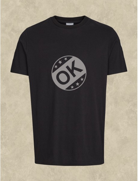 Tricou personalizat negru - Ok 