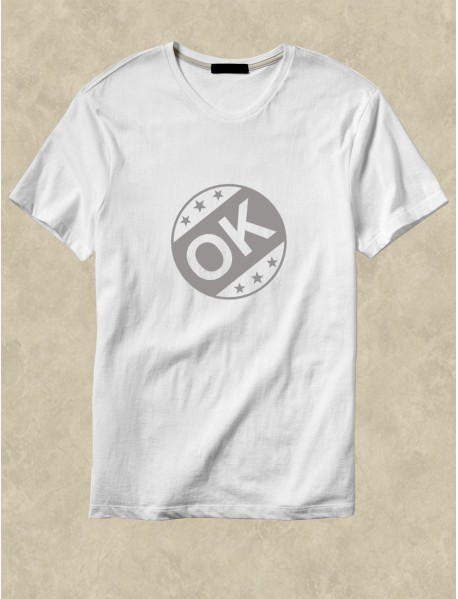 Tricou personalizat alb - Ok Tricou personalizat alb - Ok