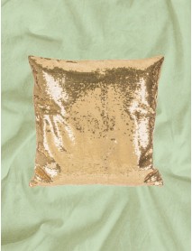 Pernă cu paiete reversibile personalizată aurie