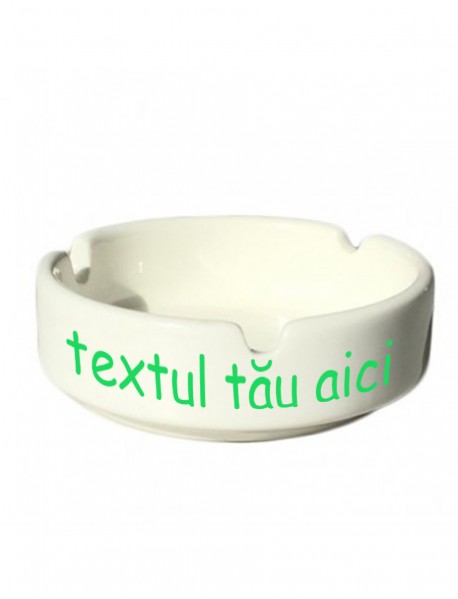 Scrumieră cadou albă