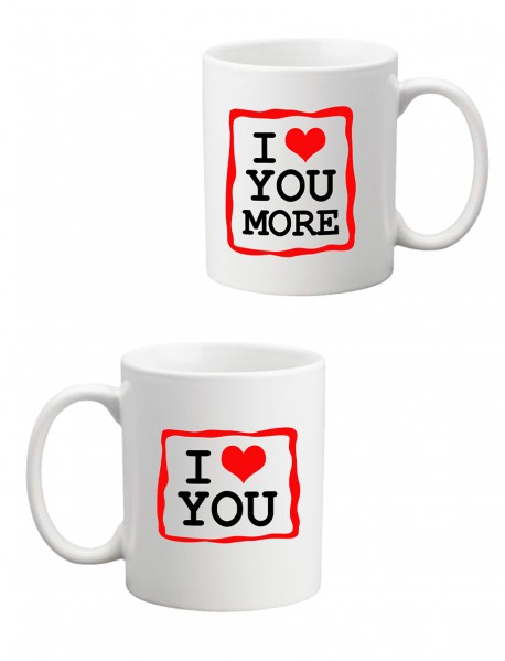 Set 2 căni I love you