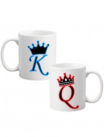 Set 2 căni King și Queen