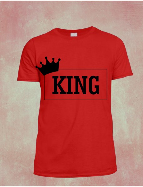 Tricou personalizat roșu - King Tricou personalizat roșu - King