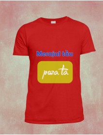 Tricou personalizat unisex cu poză și mesaj