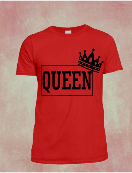 Tricou personalizat roșu - Queen
